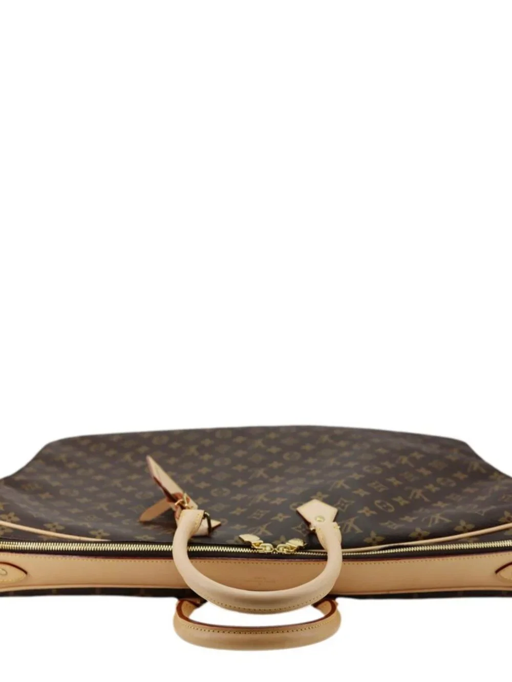 Louis Vuitton 2 Hangers Monogram Canvas Garment Cover Bag Brown